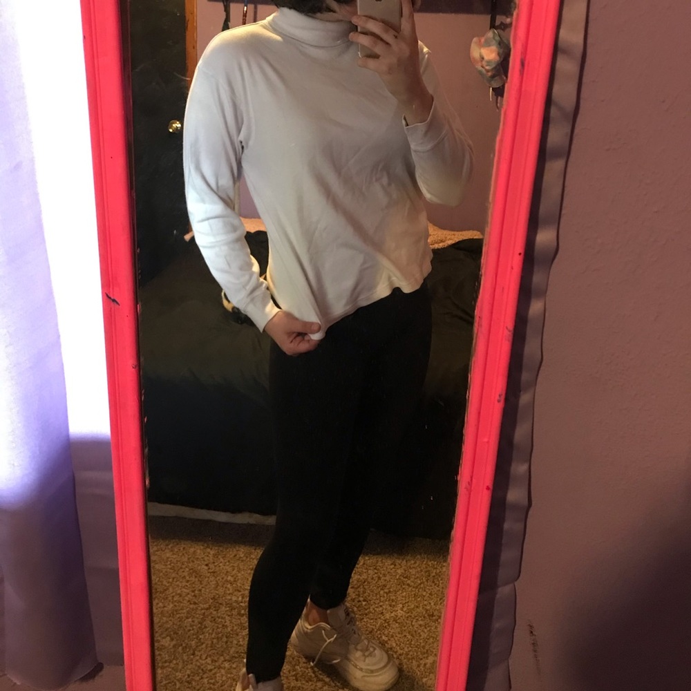 white turtleneck